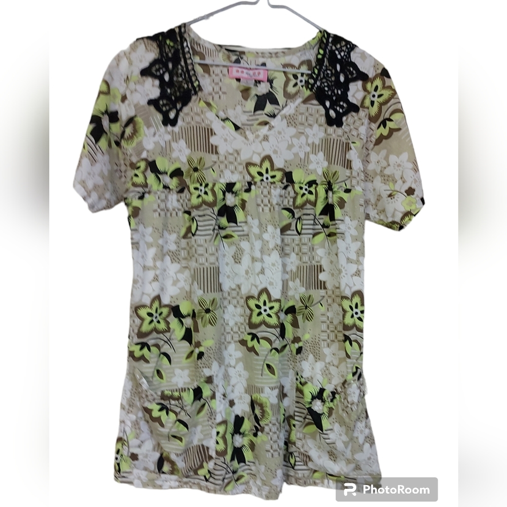 Koi by Kathy Peterson Scrubs Top  large